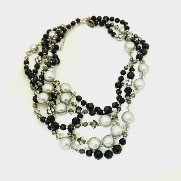 White House Black Market 4 Strand Necklace - 15" w/2" Extender - Picture 2 of 4